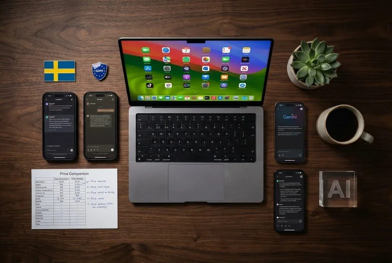 Bästa AI-verktygen för svenska företag 2026